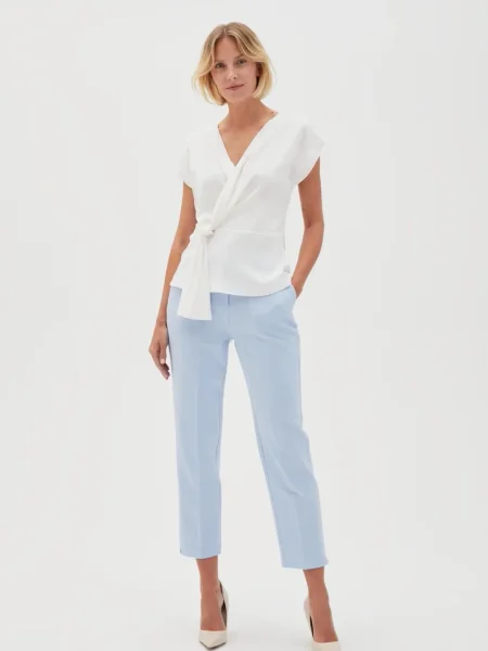 Pantaloni Marisse alb