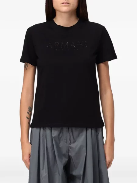 Tricou Emporio Armani cu paiete negru