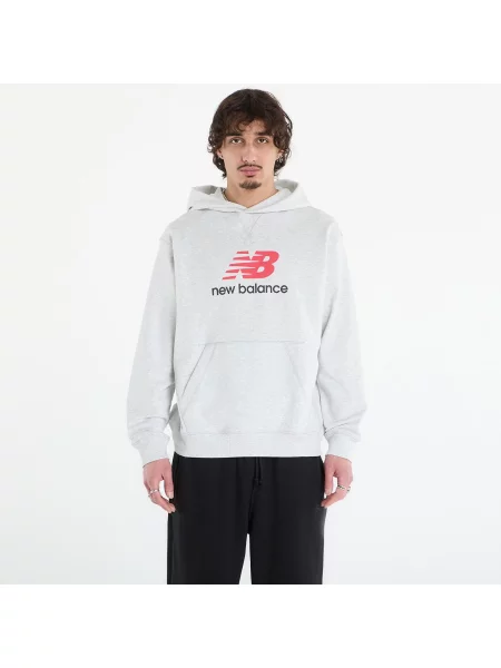 Bluza New Balance Athletics French Terry Logo Hoodie Ash Heather XXL