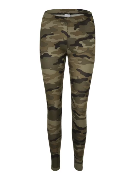 Lemn leggings Urban Classics cu model camuflaj negru