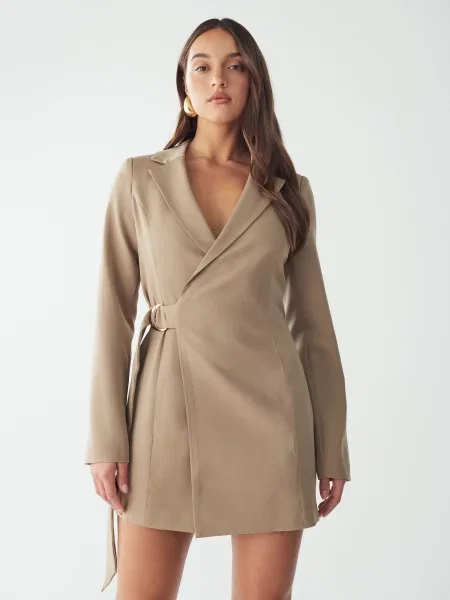 BWLDR Rochie SAVAYA taupe gri