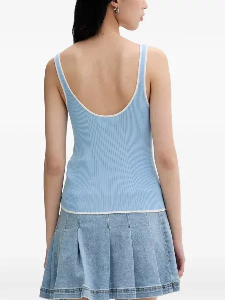 Top From Future tricotate albastru