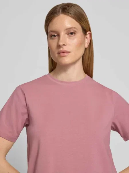 T-shirt z okrągłym dekoltem model NORA' Vila