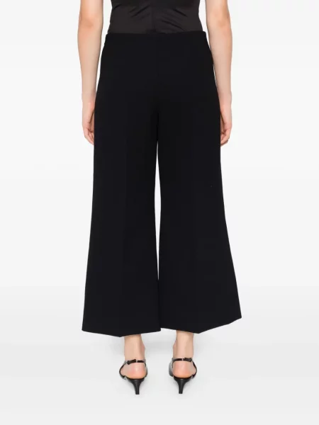 Pantaloni Khaite de mătase negru