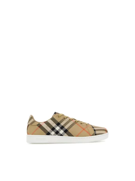 Sneakersy Burberry w kratę płócienne