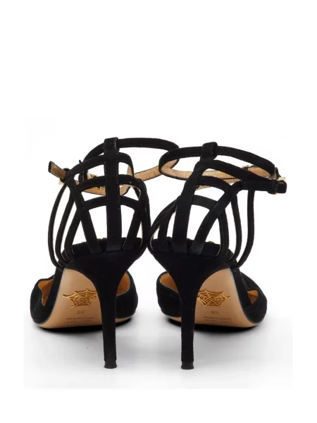 Dirželis bateliai Charlotte Olympia su smailia nosele juoda