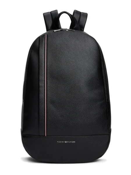 TOMMY HILFIGER Rucsac roșu cranberry alb negru