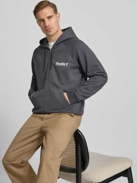 Bluza rozpinana z kapturem i zamkiem błyskawicznym model ‘Sven’ Wood Wood