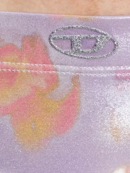 Chiloți Diesel cu model floral cu imagine violet