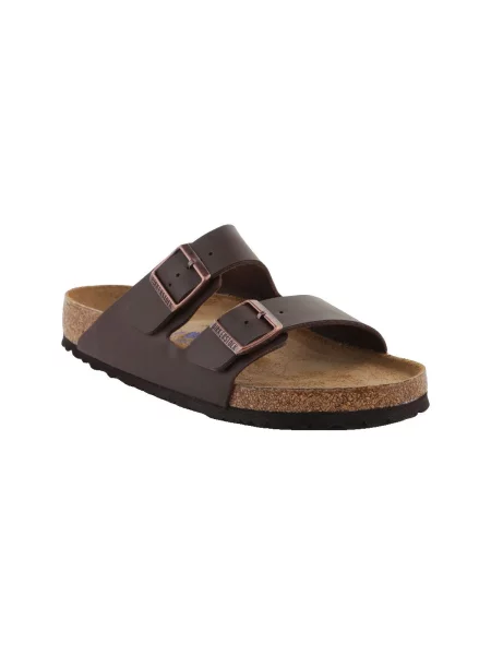 Papuci Birkenstock din piele maro