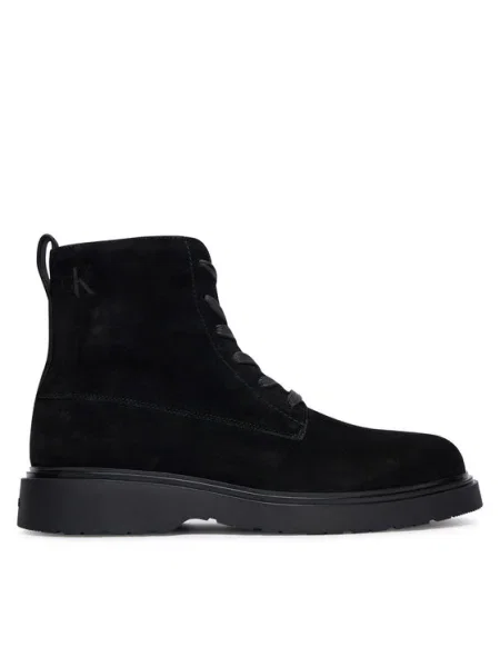 Šnurovacia obuv Calvin Klein Combat Ess Lace Up Zip Boot Su čierna