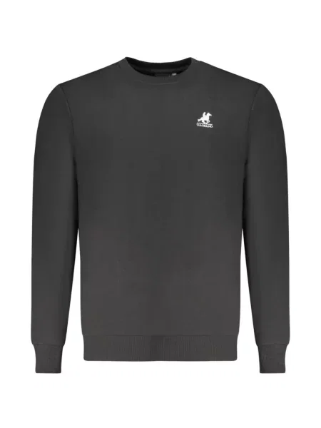 Hanorac crewneck U.s. Grand cu broderie cu decolteu rotund negru