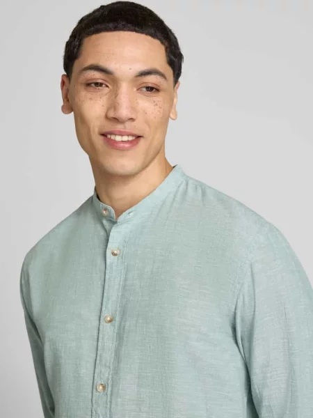 Koszula casualowa o kroju regular fit z mieszanki bawełny i lnu Jack & Jones