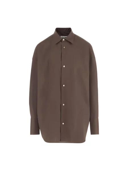 Koszula Darkpark ze stretchu brązowa