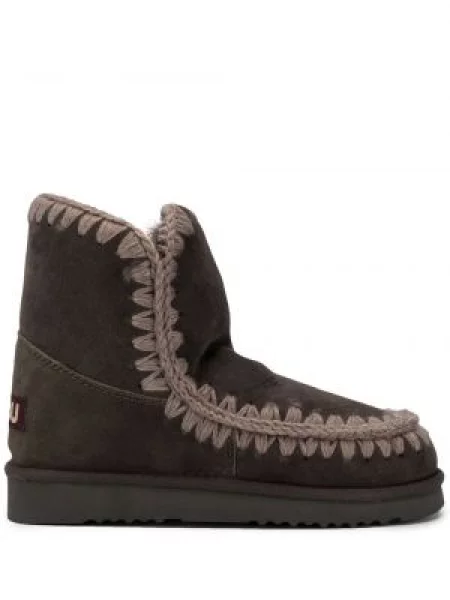 Botine Mou tricotate gri
