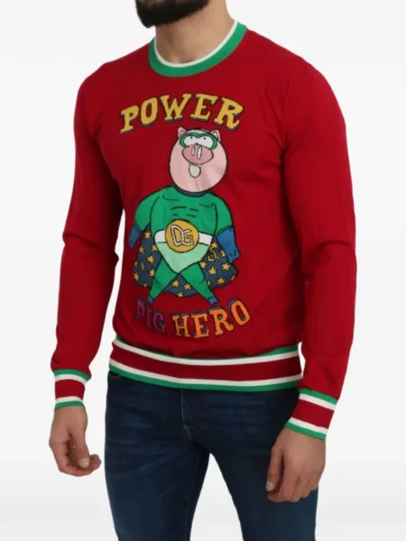 Pulover Dolce & Gabbana roșu