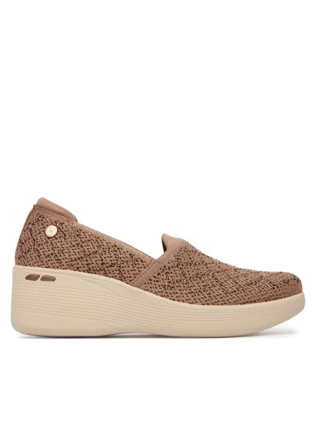 Poltopánky Skechers Martha Stewart: Pier-Lite My Reflection hnedá