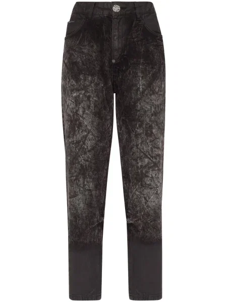 Cropp blugi Philipp Plein zdrențuiți negru