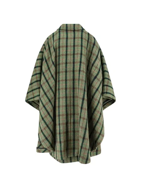 Geacă cu puf Chloé în carouri verde