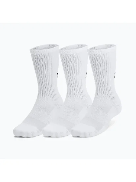 Zoknik Under Armour Training Cotton Crew 3 pár white/white/black Training Cotton Crew fehér