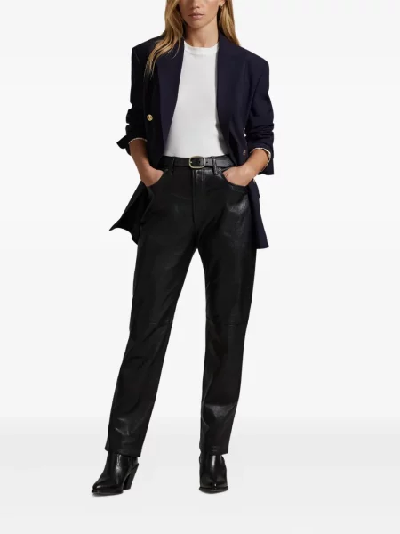 Fular Polo Ralph Lauren plisat tricotate cu imagine albastru