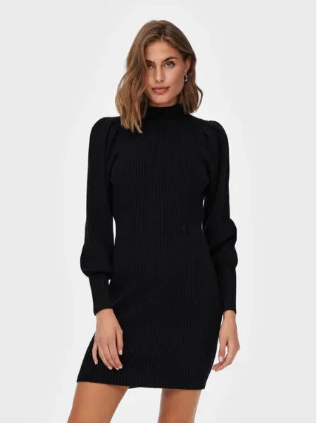 ONLY Плетена рокля Katia Comfort Fit черен