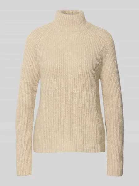 Sweter z dzianiny z efektem prążkowania i stójką Jake*s Collection