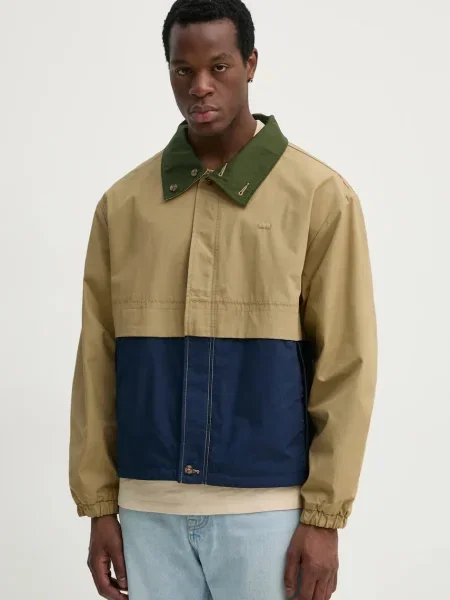 Яке Levi's REX REV CANVAS JKT зелено преходен модел бежово