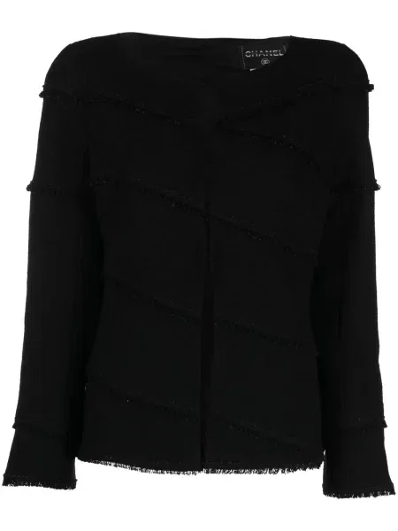 Jednořadá bunda Chanel Pre-owned černá