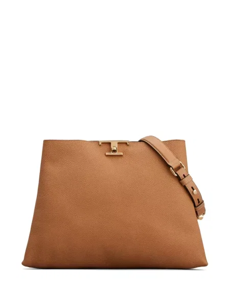 Geanta de piele Tod's din piele maro