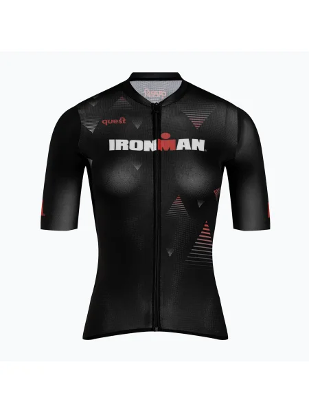 Дамска колоездачна тениска Quest Race Line France Iron Man black черно
