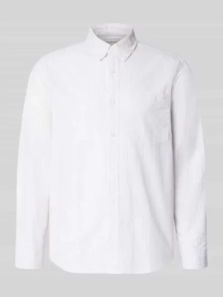 Koszula casualowa o kroju classic fit z kołnierzykiem typu button down Calvin Klein Jeans biała