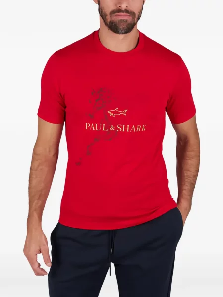 Tricou Paul & Shark cu imagine roșu