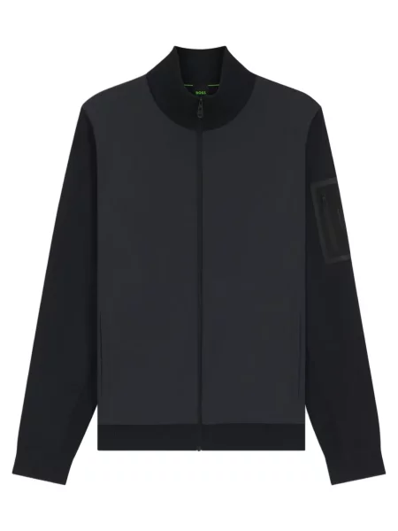 Geacă Boss tricotate negru