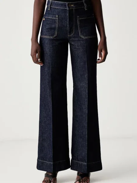 Victoria Beckham blugi wide leg pentru femei Alina