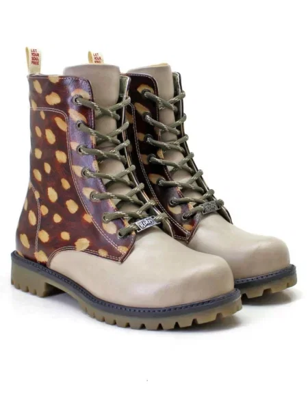 Goby Cizme cu șireturi Ankle Boots Goby bej
