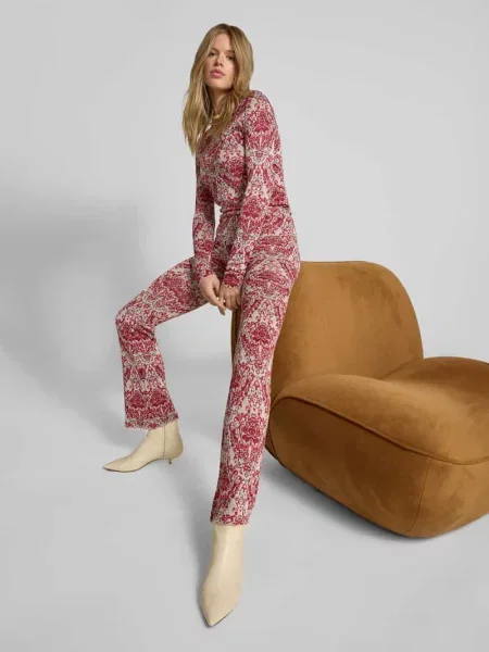 Legginsy z elastycznym pasem Rabanne czerwone