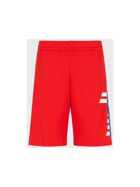 Pantaloni Emporio Armani Ea7 roșu