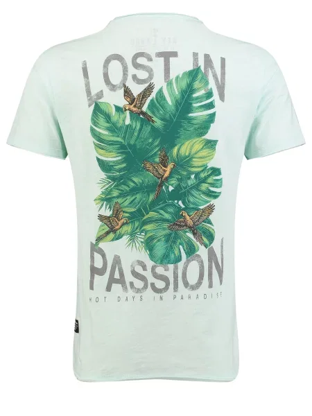 Key Largo Tricou KLLost mentă verde
