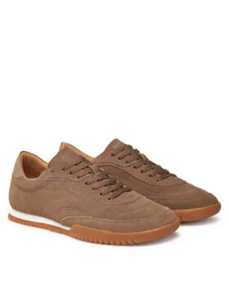 BOSS Sneakersy Careton hnědá
