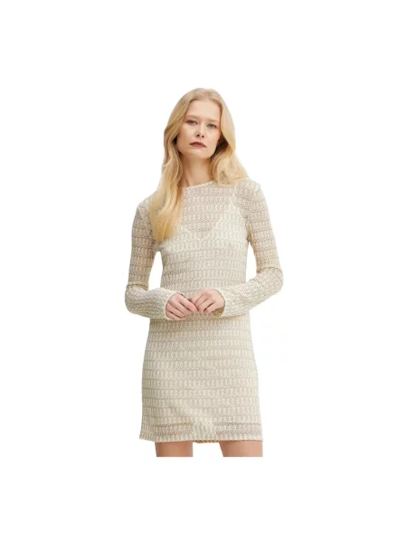 Sukienka mini Missoni beżowa