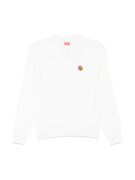 Sweter Kenzo z logo biały