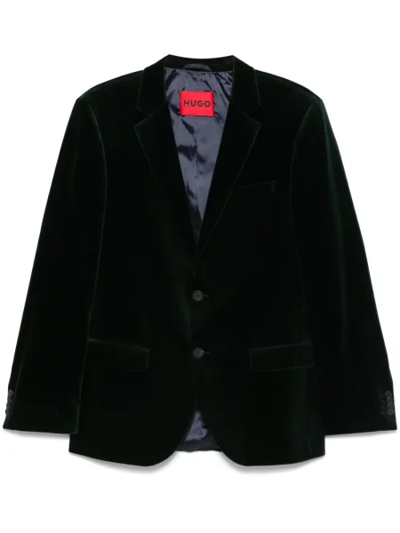 Sacou Hugo de catifea verde