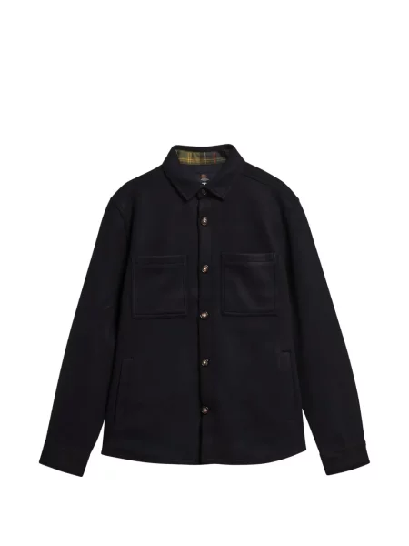 Μάλλινο πουκάμισο Barbour μπλε