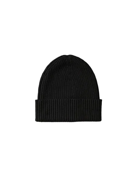 Calvin Klein Čiapka Patch Chunky Rib Cotton Beanie čierna