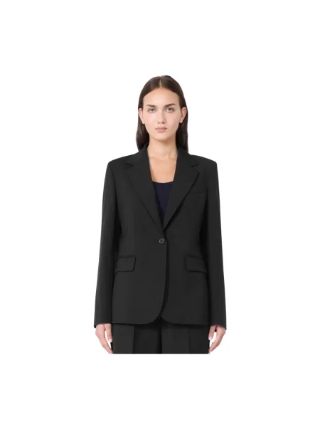 Marynarka Weekend Max Mara wełniana czarna