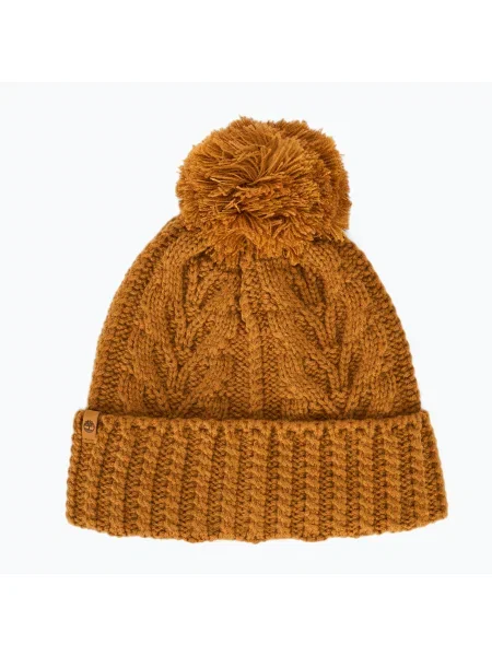 Olcsóbban. Női téli sapka Timberland Cable Premium Pom Beanie búza. Méret: OS