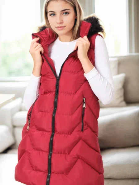 Vestă Dewberry bordo