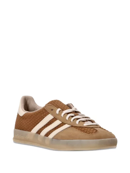 Ριγέ sneakers Adidas Originals καφέ