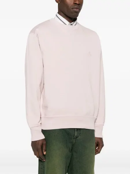 Hanorac crewneck Isabel Marant cu broderie roz
